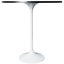 Table de salle à manger à hauteur de bar moderne avec plateau en résine et base en acier Heatherton-575737009-575737016