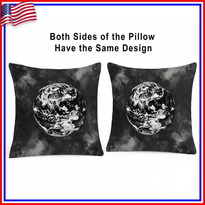 Coussin Earth Earth, coussins double face Nature, 26 po x 26 po