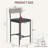 Bar Stools  With Footrest, Upholstered Bar Chairs With Back, Counter Height Barstools, Set Of 4-105504449