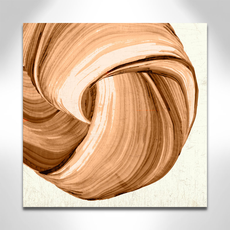 Impression orange Tango II par Casa Fine Arts, l 24 po x H 24 po, Toile tendue, Sans cadre