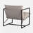 Reagle Modern Metal Framed Sling Accent Chair-82152823