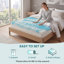 5-Zone Memory Foam Mattress Topper, Gel Infused Foam Mattress Topper For Pressure Relief Bed Topper-1787551639-1787551634