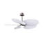 Alessandra Tropical - Five Blade Ceiling Fan - Integrated LED -Matte Black Finish -Light Blue Blades-968185004-968185007