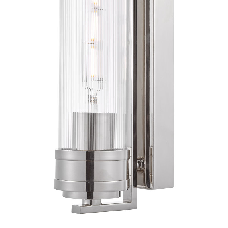 Bathroom Wall Light, Polished Nickel