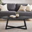 Table basse moderne en bois ovale-129231953