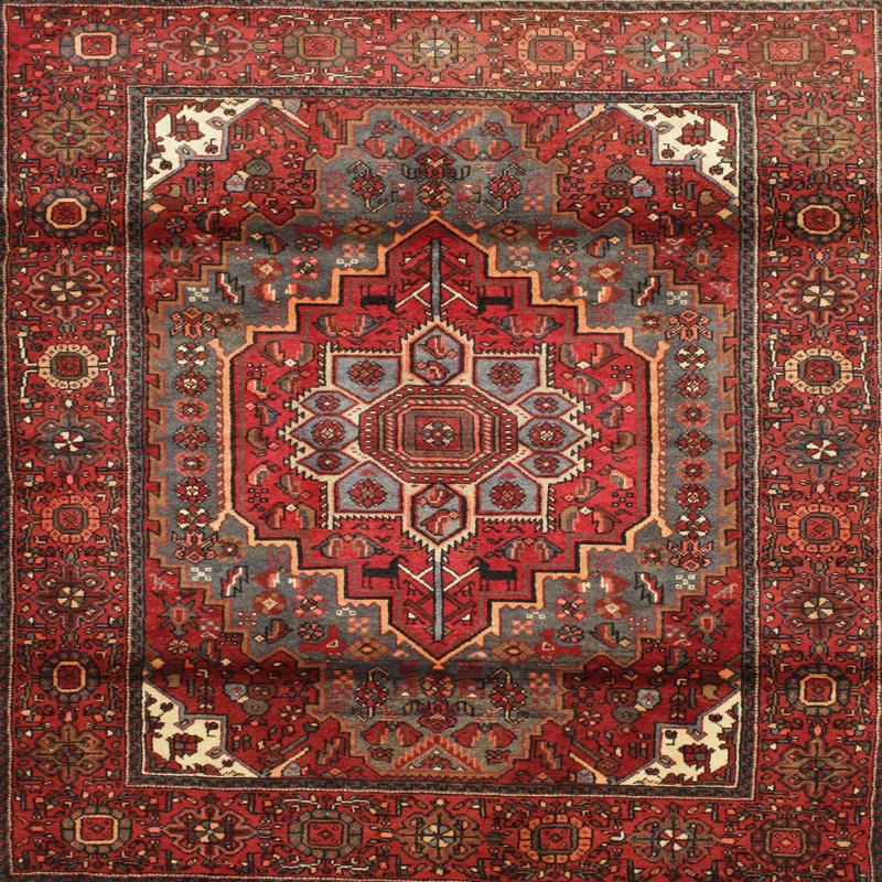 Southwestern Indoor Rug, Square 3'