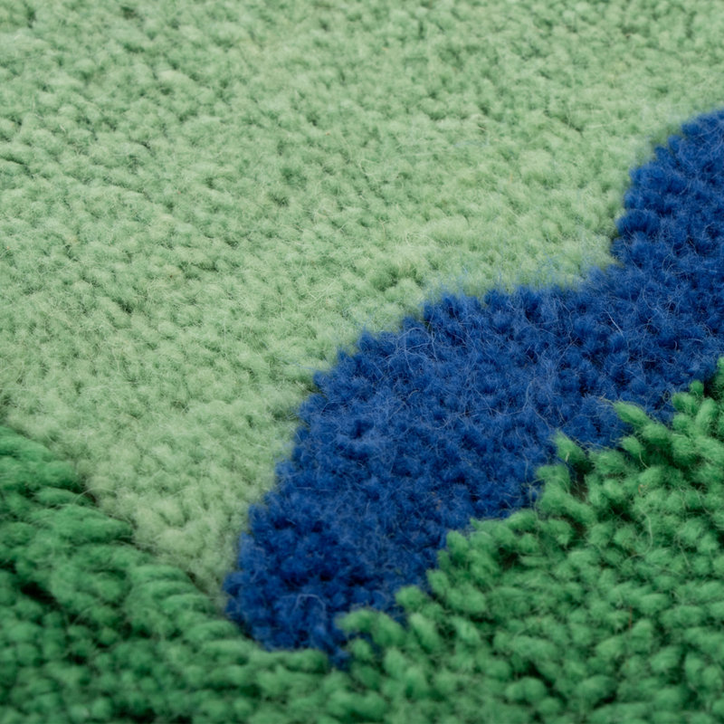 Bronto Hand-tufted Wool Rug, Rectangle 5' x 7'
