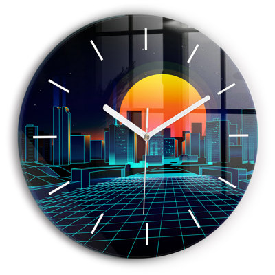 Glass Wall Clock