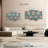 Abstract Geometric Hexagon Geometric Pattern On Canvas 4 Pieces Print-92899911