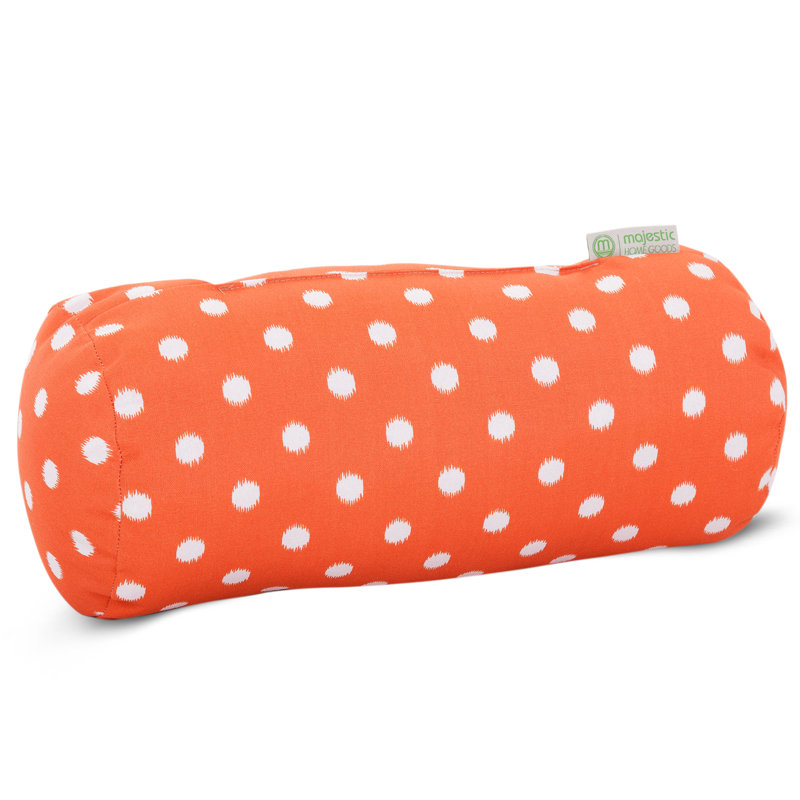 Coussin Ikat Dot, Orange