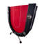 Table de poker pliable 94 pouces avec roues pour 10 joueurs, rouge-116625048