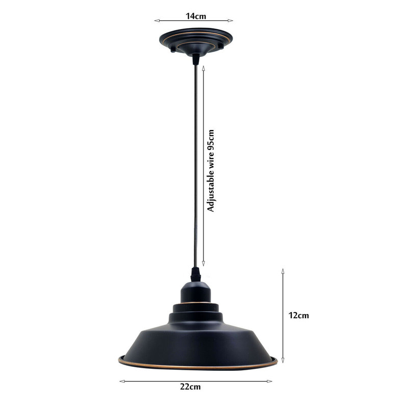 Mcavoy 1 - Light Black Dome Pendant