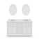 Goyette Three Posts™ 60" Double Bathroom Vanity Set with Mirror