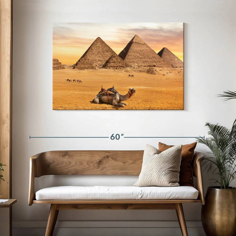 Pyramides de Gizeh Adella, H 30 po x l 45 po