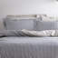 Hebden Mélange Stripe 100% Cotton Duvet Cover Set-604254500-627643744