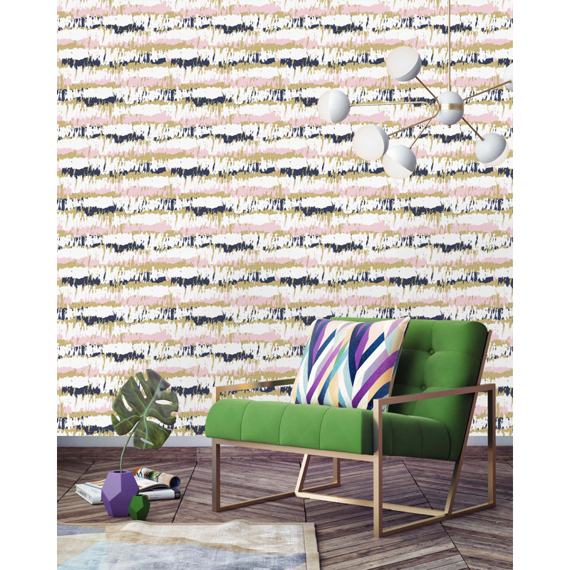 Rouleau de papier peint pelez et collez, L 10,42 pi x l 25 po