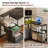 Reversible LED L-Shaped Black Desk with Storage and Power Outlet-999217586