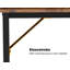 Glenam Metal Base Writing Desk-466309363
