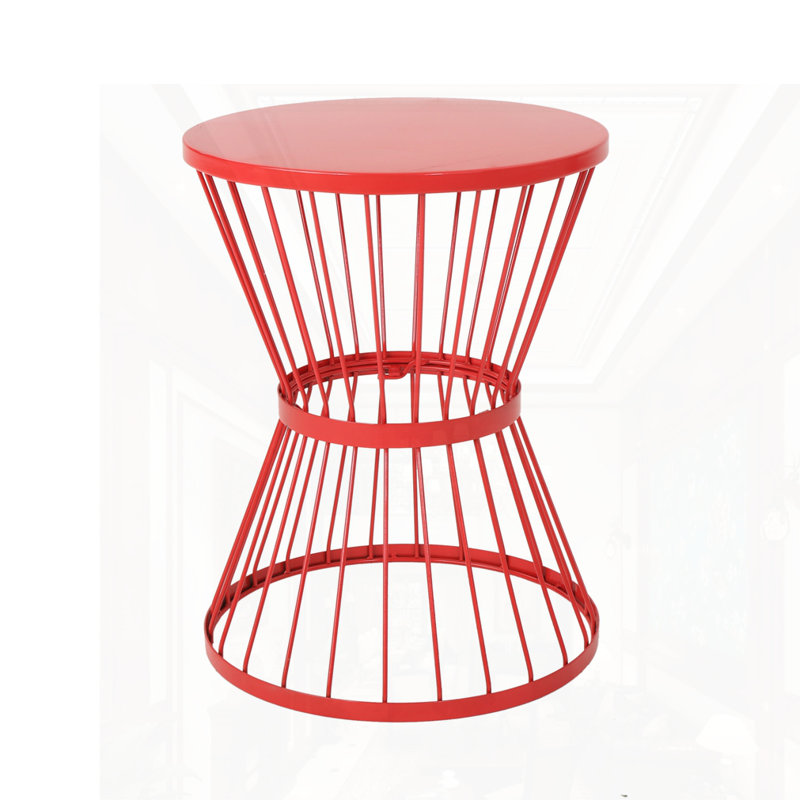 16"W SIDE TABLE, Red
