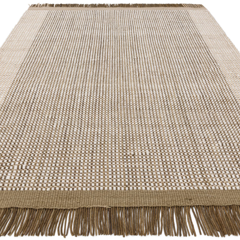 Avalei Plain Wool Hand Woven Area Rug, Rectangle 10' x 14'2"