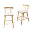Tabouret de comptoir rembourré en bois Olivia, style Windsor, ensemble de 2-802974273