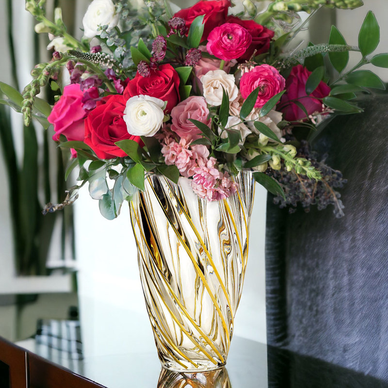 Vase de table en verre Ehron