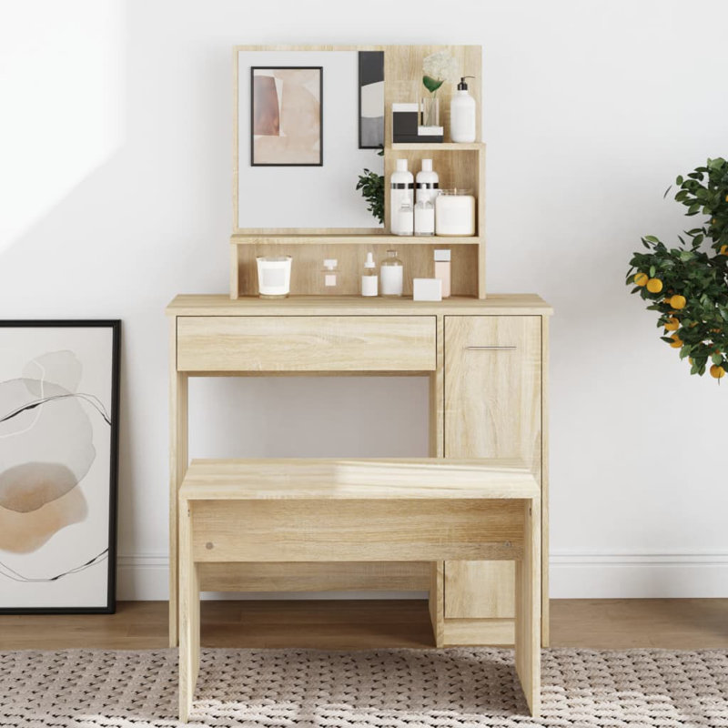 Makaliah Dressing Table, Sonoma Oak