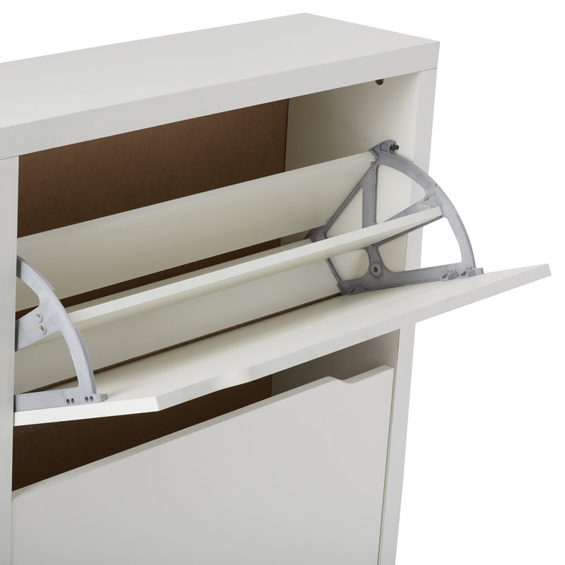 12 Pair Flip Down Shoe Storage