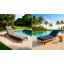 Comfort Sunbrella Rectangle Lounge Chair Cushion Foam, UV Resistant Chaise Lounge Outdoor-752121957-752121963