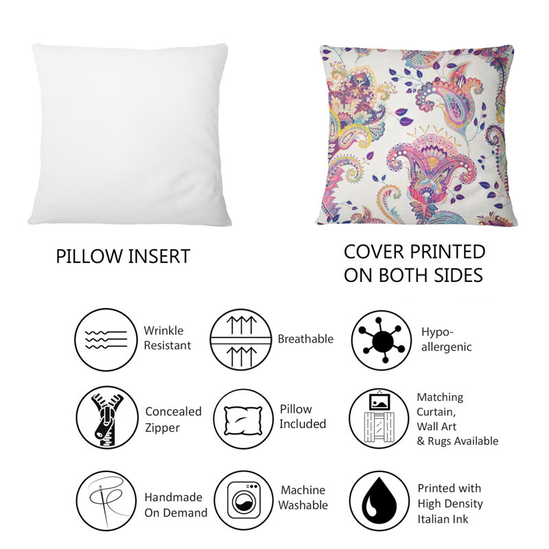 Coussin Jacobean Paisley Design - Imprimé scandinave