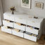 Commode 9 tiroirs 63 "blanche-2029745829