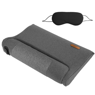 Ergonomic Memory Foam Neck Massager Pillow, 3-Level Heating & 3 Vibration Intensity 30Min Timer for Neck Back Shoulder Pain Relief