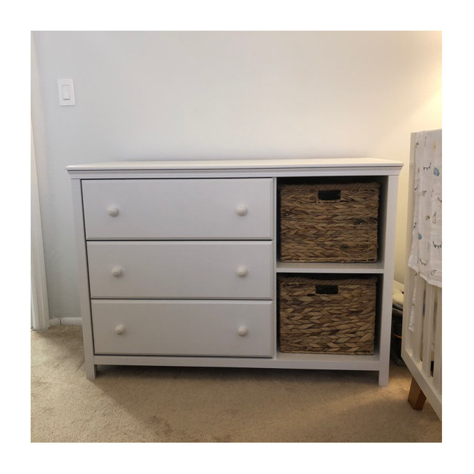 South Shore Cotton Candy 3-Drawer Dresser with Storage Baskets & Reviews |  Wayfair