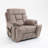 Old age electric lift chair, flat high density foam electric sofa, with heating and massage functions, can tilt to 180 degrees, 2 pocket cup holders, 2 remote controls, dual OKIN motors-1940337364