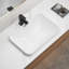 Lavabo de salle de bain rectangulaire moderne de l 22 po x P 15 po-122020748