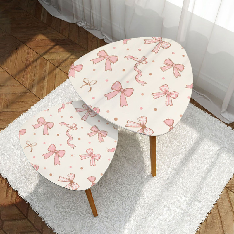 Ensemble de 2 tables basses gigognes Triangle