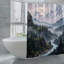 Mountain Landscape Shower Curtains, 71 × 71-1964380942