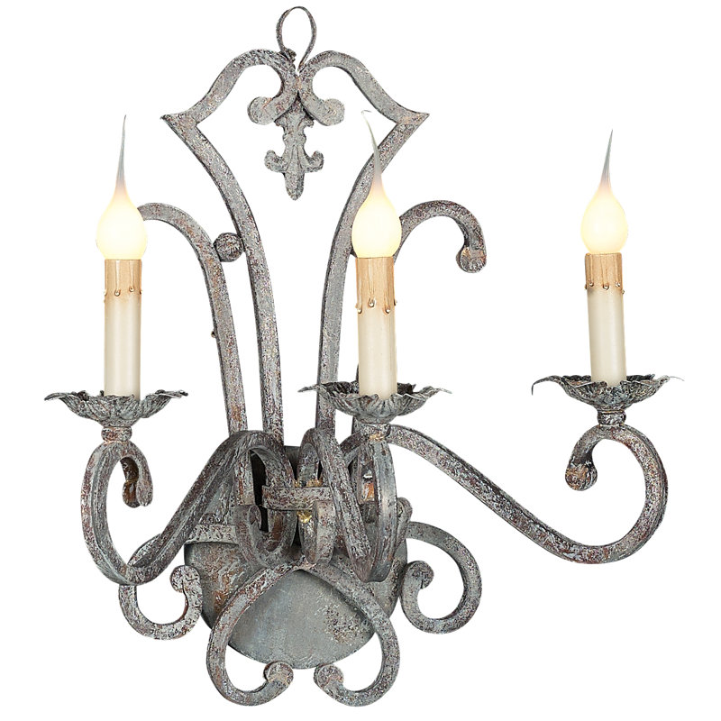 Applique murale bougie océan profond à intensité variable Italian Italian, H 18 po x l 14 po x P 12 po