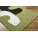 Jaykwon Abstract Hand Tufted Wool Area Rug in Green/White/Black