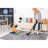 Non-Shedding Silver Area Rug Blanket - Suitable For Dining Room, Study, Stain Perfect Home Office,-257801039