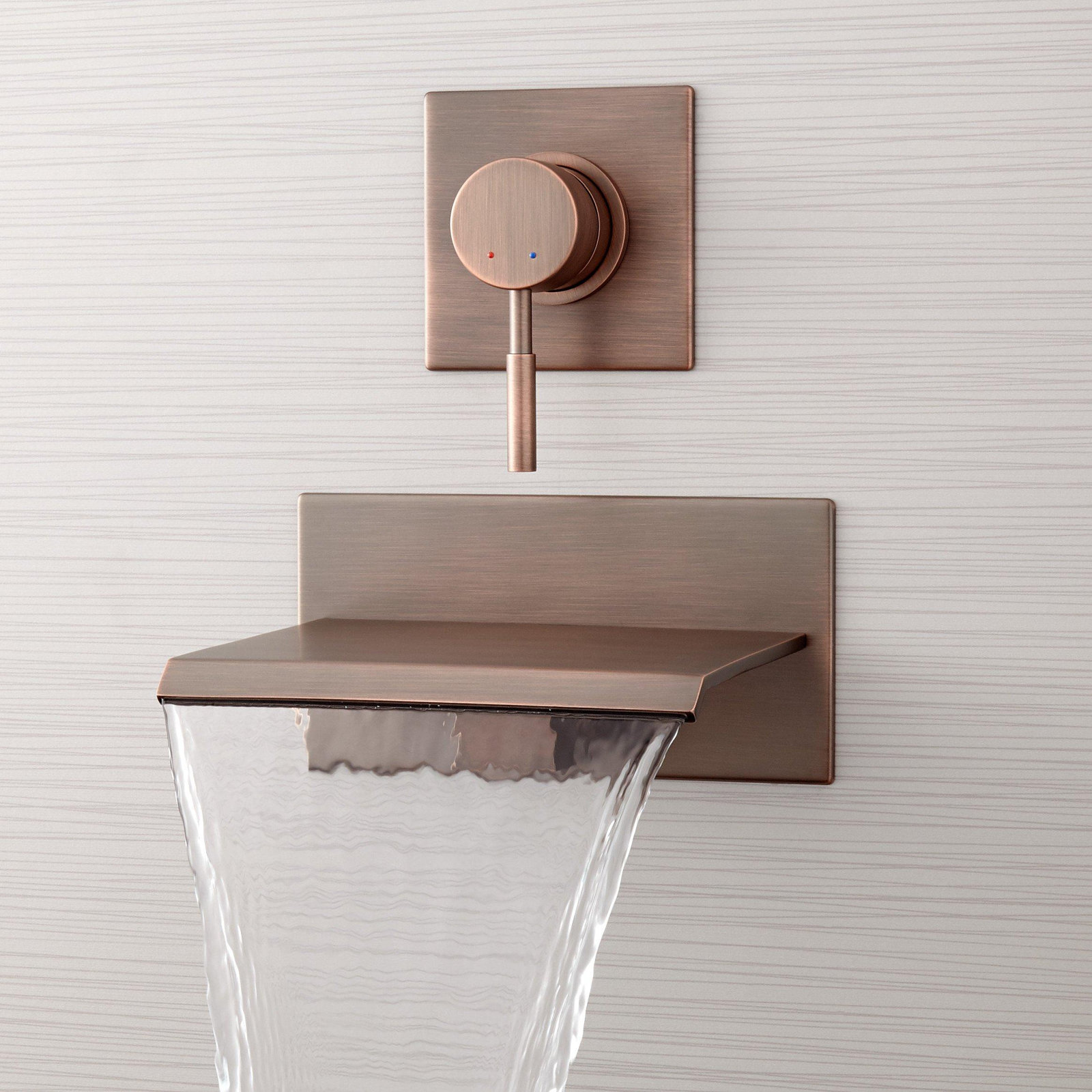 Lavelle Wall-Mounted Waterfall Tub Faucet, Oil Rubbed Bronze