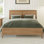 Modern Solid Wood Full Platform Bed With Sturdy Wooden Slats Support,No Box Spring Needed