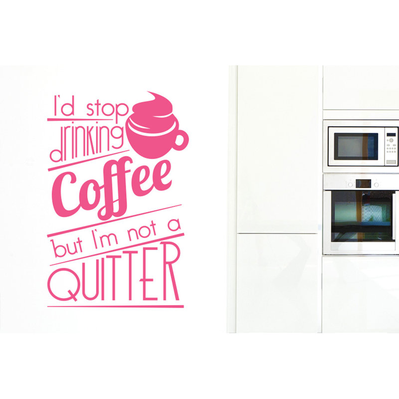 Food & Beverage Wall Decal, Pink