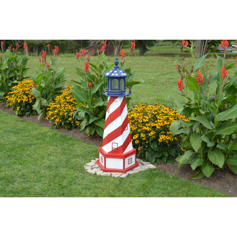 Rhett Nautical & Beach Wood Garden Statue, 56" H x 24" W x 21" D