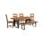 Chaliyah 80" Solid Wood Dining Table with Iron Legs in Light Brown-954963472