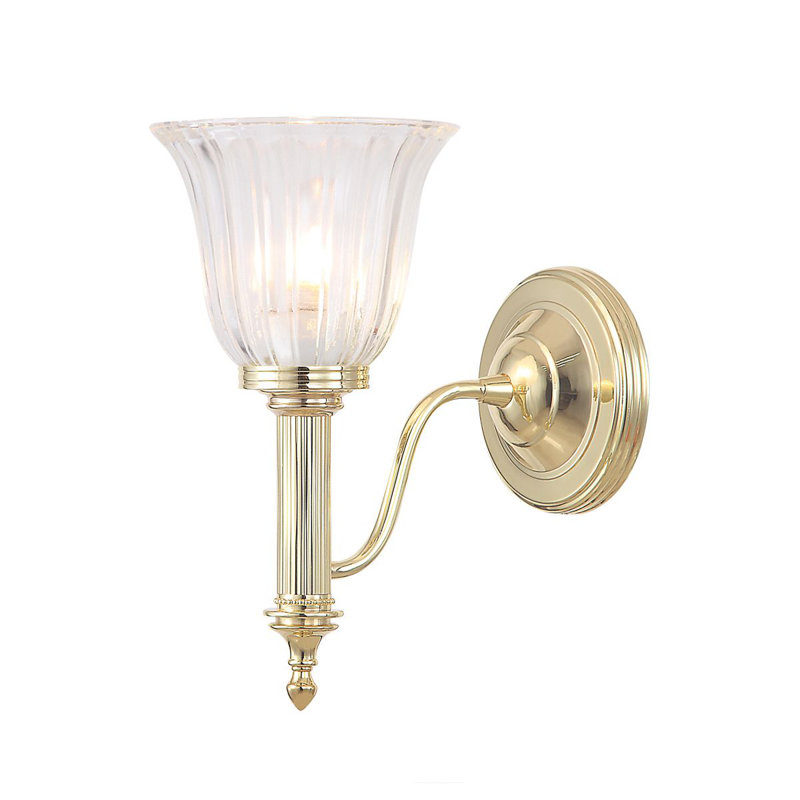 Meuble-lavabo 1 lumière Julessa, Bronze poli