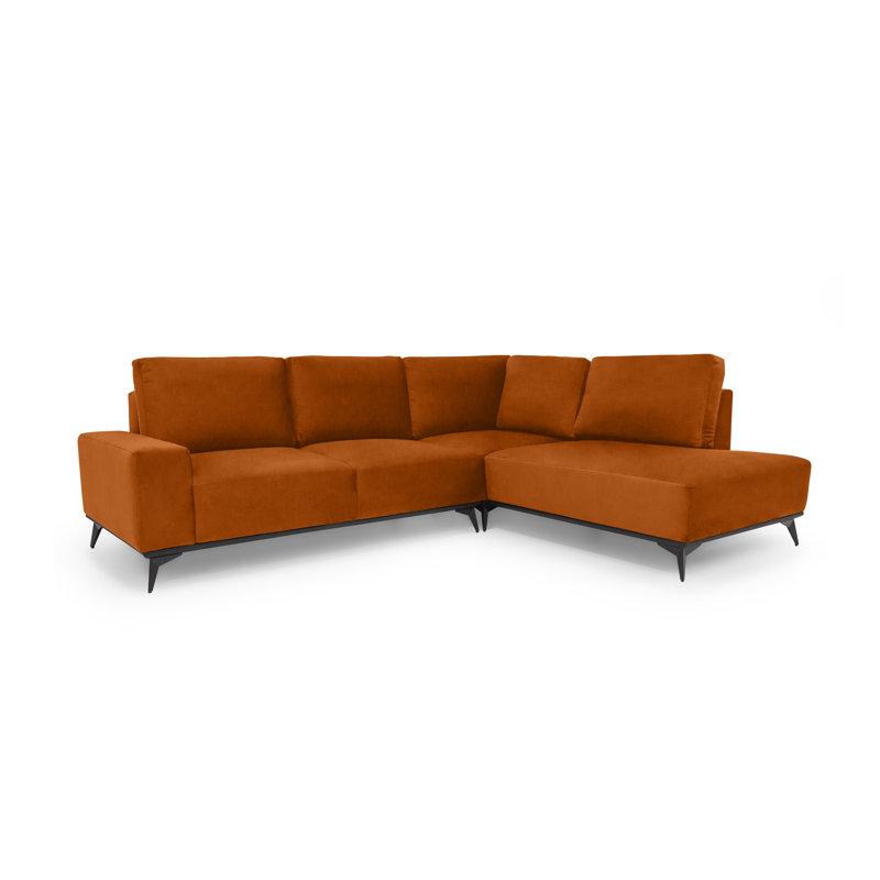 5 Seater Corner Sofa, Orange