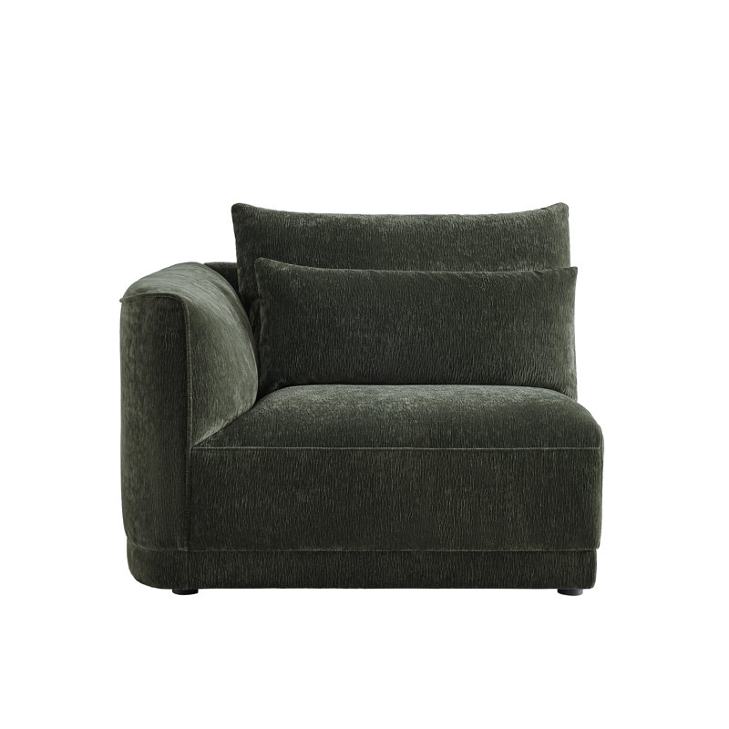Left Arm Chair, Forest Green