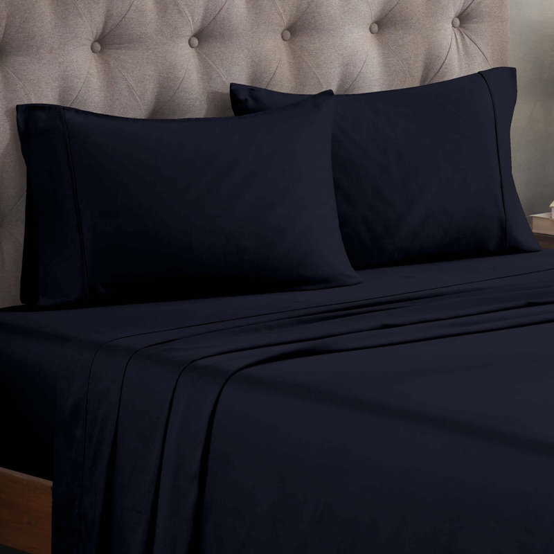 Ensemble de draps 300 po, Ensemble de draps pour grand lit, Marine