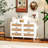 6-Drawers Rattan Storage Cabinet Rattan Drawer With LED Lights And Power Outlet,For Bedroom,Living Room-1280957921